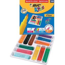 Bic Kids viltstift Visa 144 stiften (classpack)