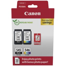 Canon inktcartridge PG-545/CL-546, 180 pagina's, OEM 8287B008, 4 kleuren