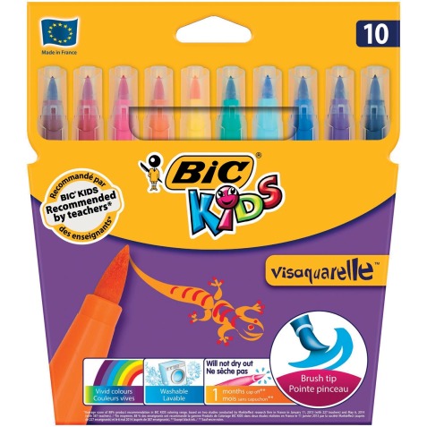 Bic Kids penseelstift Visaquarelle, etui van 10 stuks