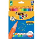 Crayon de couleur BIC Kids Evolution ECOlutions blister 18 couleurs