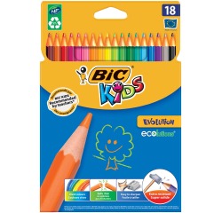 BIC Kids Evolution ECOlutions Colored Pencils blister pack of 18 colors
