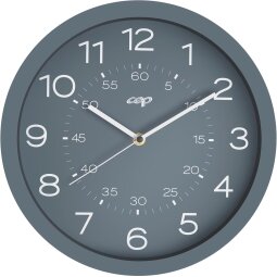 Mineral by Cep horloge murale, magnetique, diamètre 30 cm, gris