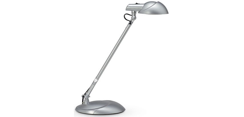 MAULstorm Schreibtischleuchte, LED, neutralweißes Licht, silberfarben