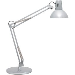 MAULstudy bureaulamp, op voet, zilver