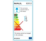 MAULpuck bureaulamp, LED, op voet, verschuifbaar in hoogte, daglicht wit licht, zwart