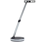 MAULpuck bureaulamp, LED, op voet, verschuifbaar in hoogte, daglicht wit licht, zwart