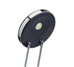 MAULpuck bureaulamp, LED, op voet, verschuifbaar in hoogte, daglicht wit licht, zwart