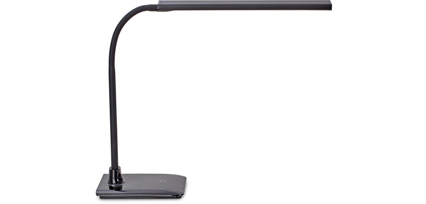 Adjustable MAULpirro LED desk lamp, black base
