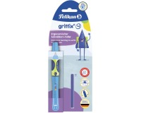 Pekikan Griffix stylo plume, sous blister, pour les droities, bleu - vert