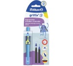 Pelikan Griffix roller, sous blister, pour les droitiers, bleue - vert