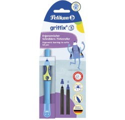 Pelikan Griffix roller, op blister, voor rechtshandigen, blauw - groen