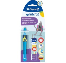Pelikan Griffix porte-mines, sous blister, pour les droities, bleu - vert