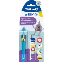 Pelikan Griffix vulpotlood, op blister, voor rechtshandigen, blauw - groen