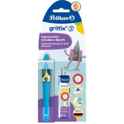 Pelikan Griffix vulpotlood, op blister, voor linkshandigen, blauw - groen