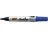 Bic ECOlutions permanent marker 2300, line width: 3.7 - 5.5 mm, chisel tip, blue