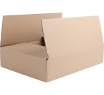 Verzenddoos, enkele golf, bruin, ft 305 x 220 x 60 mm