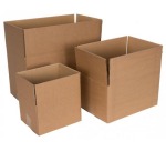 Boîte d'expédition, cannelure simple, 3 mm, brun, ft 400 x 300 x 300 mm