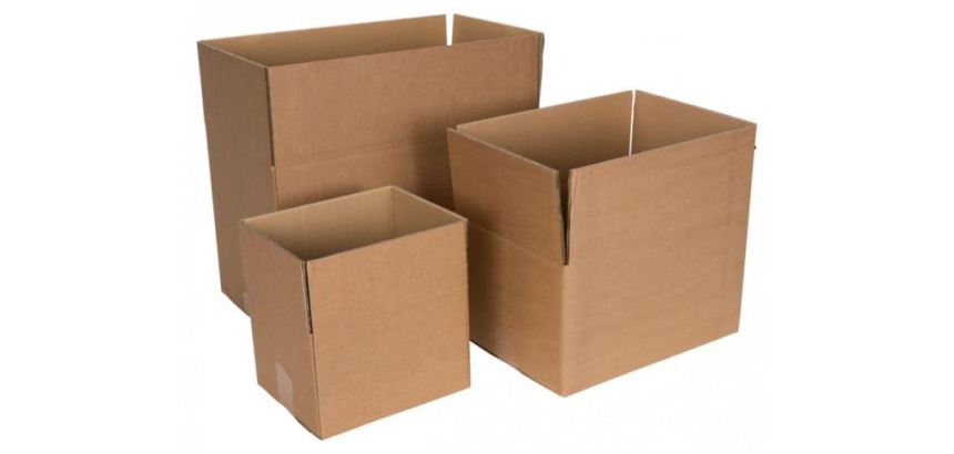 Boîte d'expédition, cannelure simple, 3 mm, brun, ft 400 x 300 x 300 mm