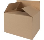 Boîte d'expédition, cannelure simple, 3 mm, brun, ft 230 x 190 x 160 mm