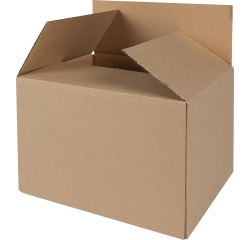Verzenddoos, enkele golf, 3 mm, bruin, ft 230 x 190 x 160 mm