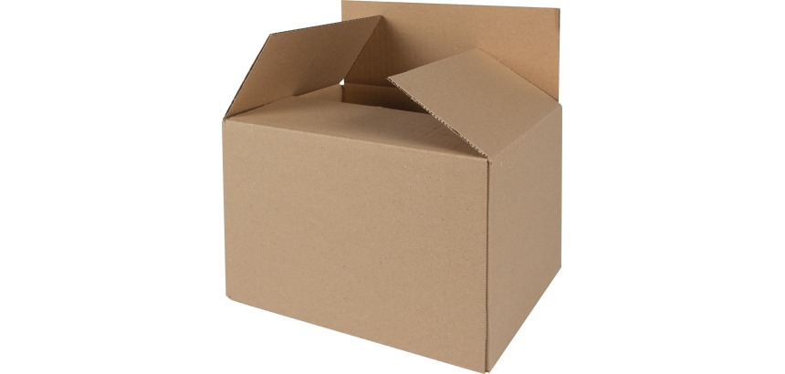 Boîte d'expédition, cannelure simple, 3 mm, brun, ft 230 x 190 x 160 mm