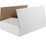 Verzenddoos, enkele golf, wit, ft 430 x 320 x 90 cm