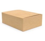 Shipping box, single flute, 3 mm, brown, dim. 200 x 140 x 110 mm