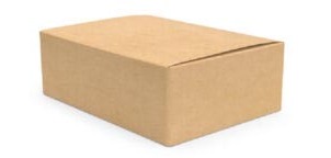 Shipping box, single flute, 3 mm, brown, dim. 200 x 140 x 110 mm