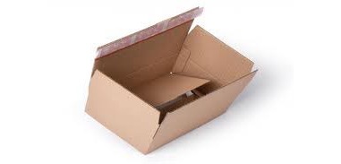 Versandbox, Buchverpackung mit Klebestreifen, braun, Maße 310 x 230 x 110 mm