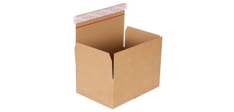 Shipping box, single wall, speedbox, white, ft 213 x 153 x 109 mm