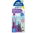 Pelikan Griffix roller, sous blister, pour les droitiers, lila - bleu