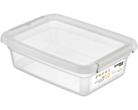 DONAU Home boîte de rangement, 1 litres, transparent