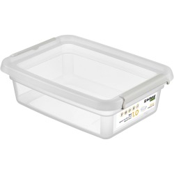 DONAU Home boîte de rangement, 1 litres, transparent