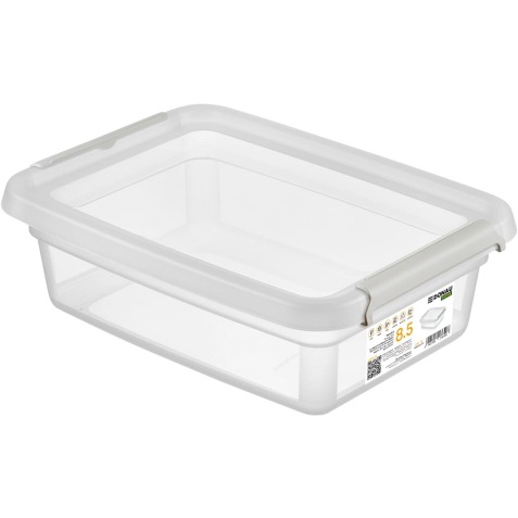 DONAU Home boîte de rangement, 8,5 litres, transparent