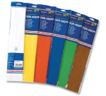 Folia crepe paper, assorted colors, pack of 10 pieces
