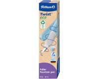 Pelikan Twist stylo plume Eco, avec recharge, bleu