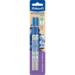 Pelikan Super Pirat Eco effaceur, blister de 2 pièces