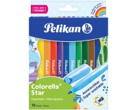 Pelikan feutre Colorella Star, 10 feutres en boîte suspendue en carton