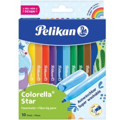 Pelikan feutre Colorella Star, 10 feutres en boîte suspendue en carton