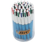 Bic 4 Colours Original stylo bille 4 couleurs, moyen, 4 couleurs d'encre classique, tubo de 36 pièces
