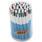 Bic Colours Original 4-kleurenbalpen, medium, klassieke inktkleuren, tubo van 36 stuks