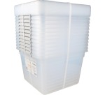 DONAU Home boîte de rangement, 32 litres, transparent