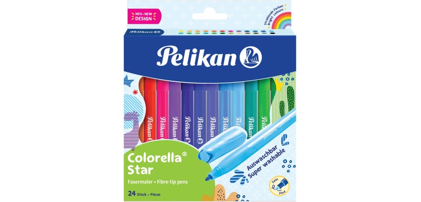 Pelikan Colorella Star Filzstift, Etui mit 24 Stück
