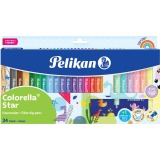 Pelikan Colorella Star viltstift, etui van 18 stuks + 6 pastelkleuren