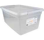 DONAU Home opbergdoos, 40 liter, transparant