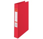 Classeur Esselte VIVIDA A4 2 anneaux méc-O 25mm PP rouge