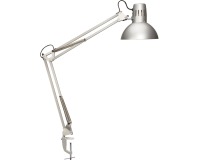 En_lampara de escritorio maul study con pinza color plata 170x440x350 mm