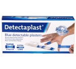 Pansement textile élastique bleu Detectaplast 180x20mm 100 pièces