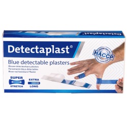 Pansement textile élastique bleu Detectaplast 180x20mm 100 pièces