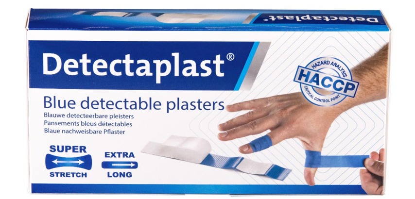 Pansement textile élastique bleu Detectaplast 180x20mm 100 pièces